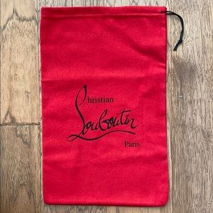 Christian Loubiutin Paris Designer Cloth Dust Bag